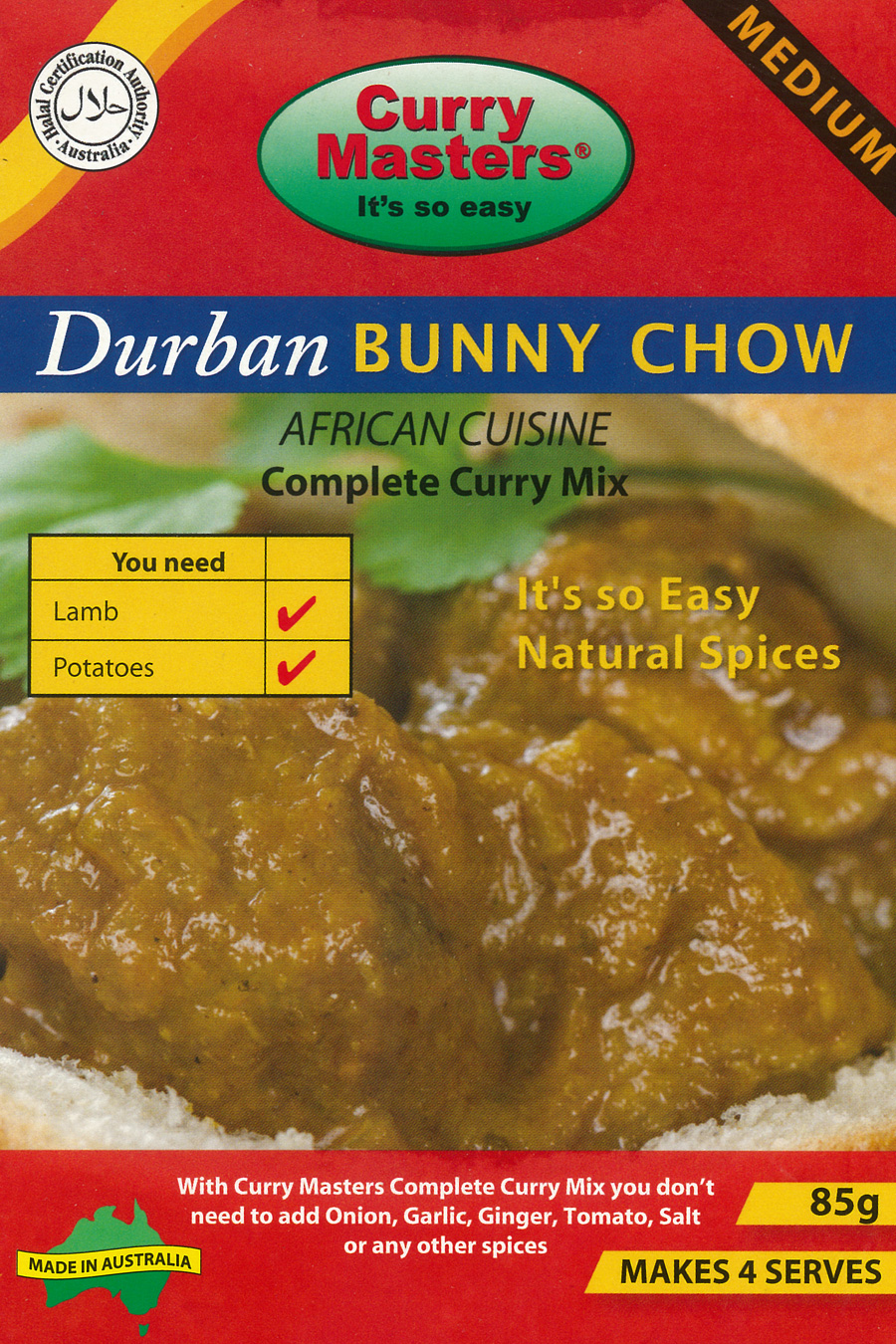 Durban Bunny Chow Curry Curry Masters