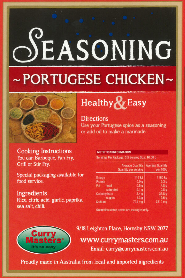 Portugese Chicken Seasoning